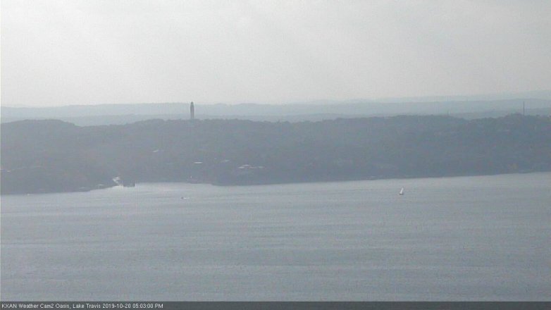 Lake Travis webcam, October 20, 2019 4:05 PM CT