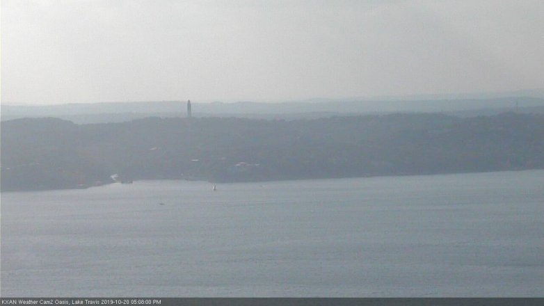 Lake Travis webcam, October 20, 2019 4:10 PM CT
