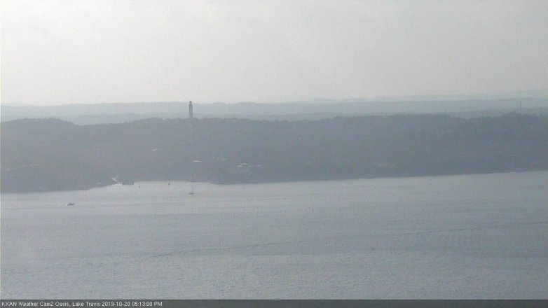 Lake Travis webcam, October 20, 2019 4:15 PM CT