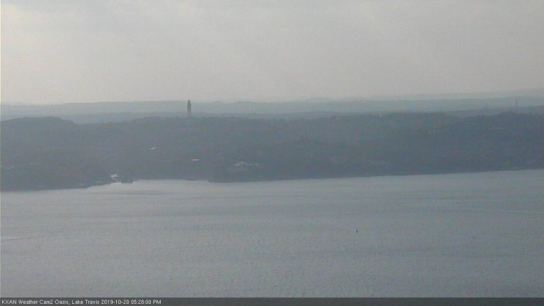Lake Travis webcam, October 20, 2019 4:30 PM CT