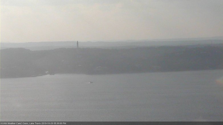 Lake Travis webcam, October 20, 2019 4:40 PM CT