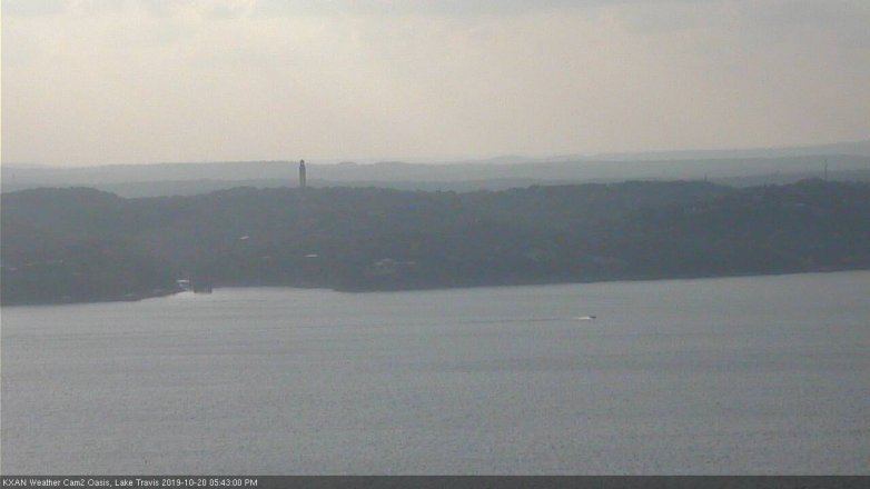 Lake Travis webcam, October 20, 2019 4:45 PM CT