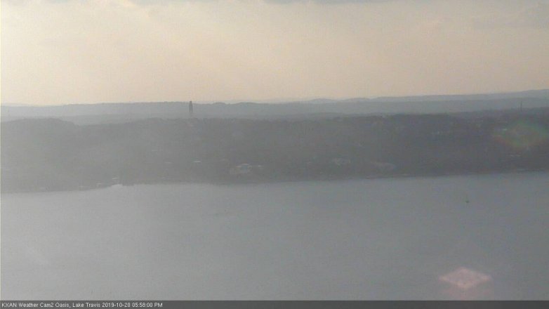 Lake Travis webcam, October 20, 2019 5:00 PM CT