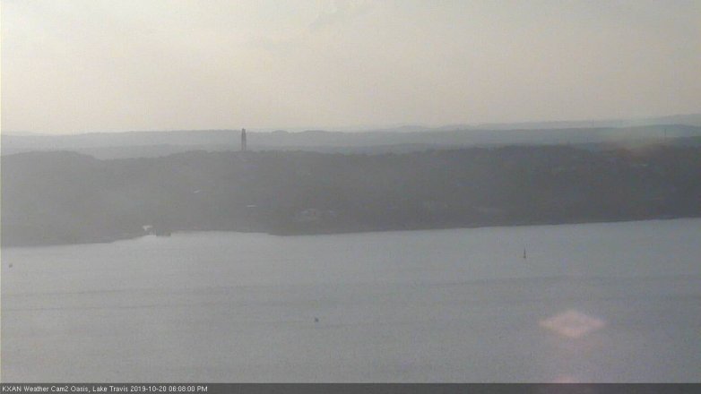 Lake Travis webcam, October 20, 2019 5:10 PM CT
