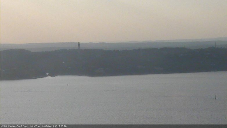 Lake Travis webcam, October 20, 2019 5:20 PM CT
