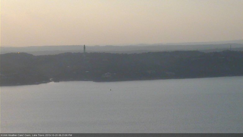 Lake Travis webcam, October 20, 2019 5:25 PM CT