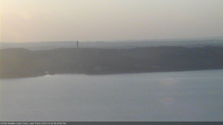Lake Travis webcam, October 20, 2019 5:30 PM CT