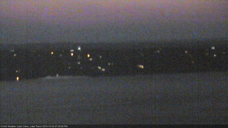 Lake Travis webcam, October 20, 2019 6:30 PM CT
