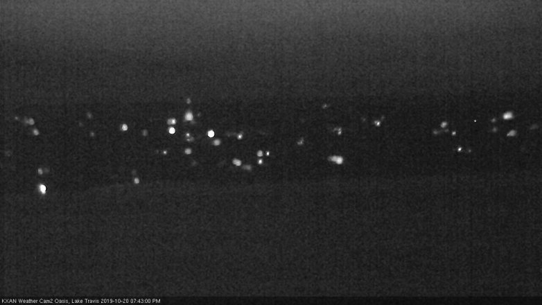 Lake Travis webcam, October 20, 2019 6:45 PM CT