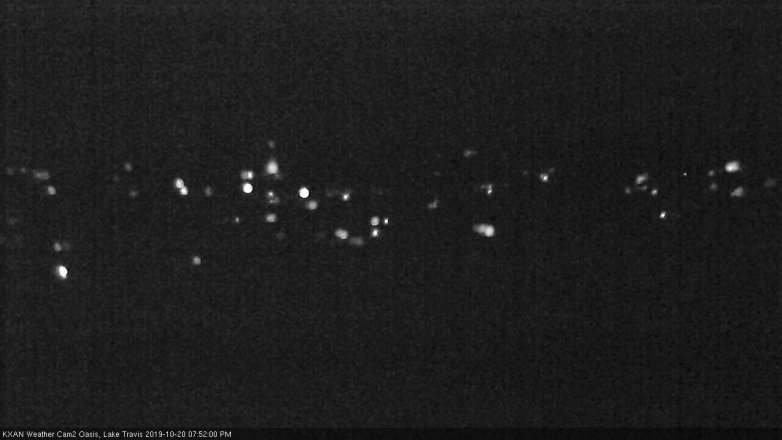 Lake Travis webcam, October 20, 2019 6:55 PM CT