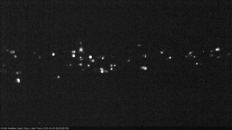 Lake Travis webcam, October 20, 2019 7:30 PM CT