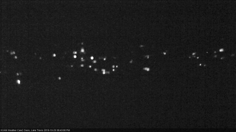 Lake Travis webcam, October 20, 2019 7:45 PM CT