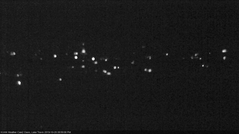 Lake Travis webcam, October 20, 2019 9:00 PM CT