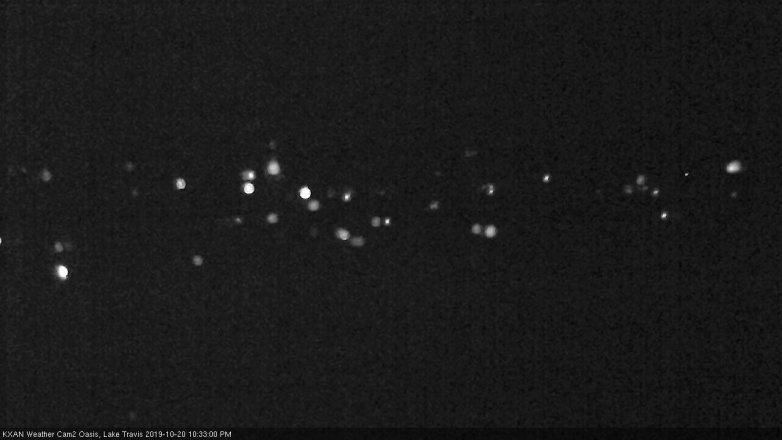 Lake Travis webcam, October 20, 2019 9:35 PM CT
