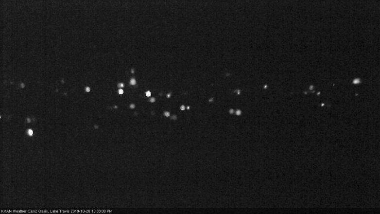 Lake Travis webcam, October 20, 2019 9:40 PM CT