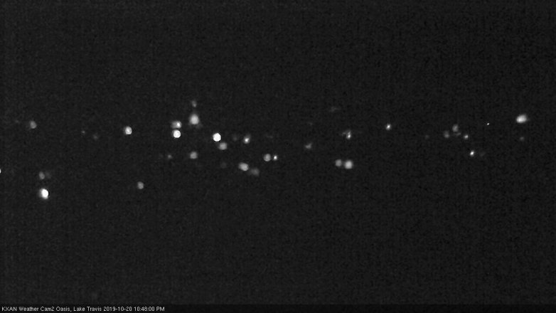 Lake Travis webcam, October 20, 2019 9:50 PM CT