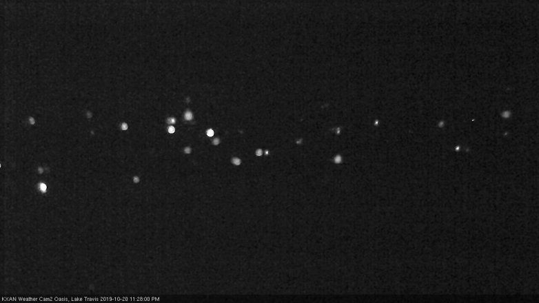 Lake Travis webcam, October 20, 2019 10:30 PM CT