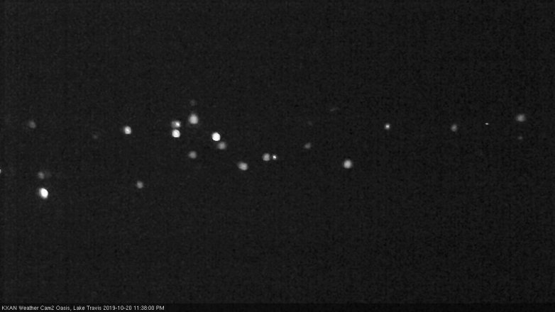 Lake Travis webcam, October 20, 2019 10:40 PM CT