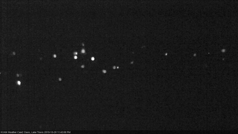 Lake Travis webcam, October 20, 2019 10:45 PM CT