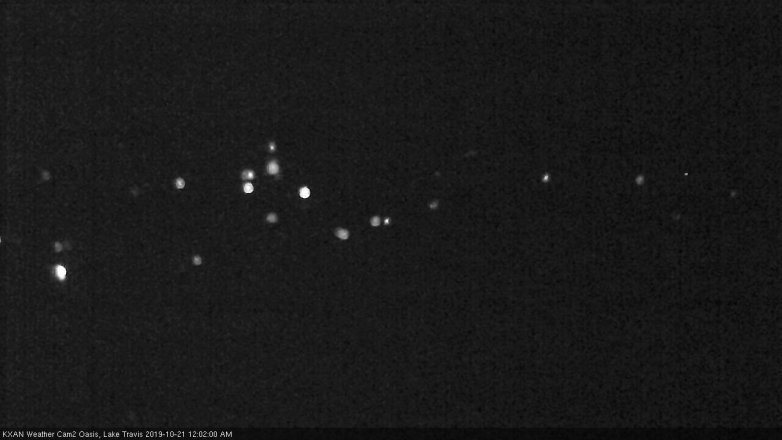 Lake Travis webcam, October 20, 2019 11:05 PM CT