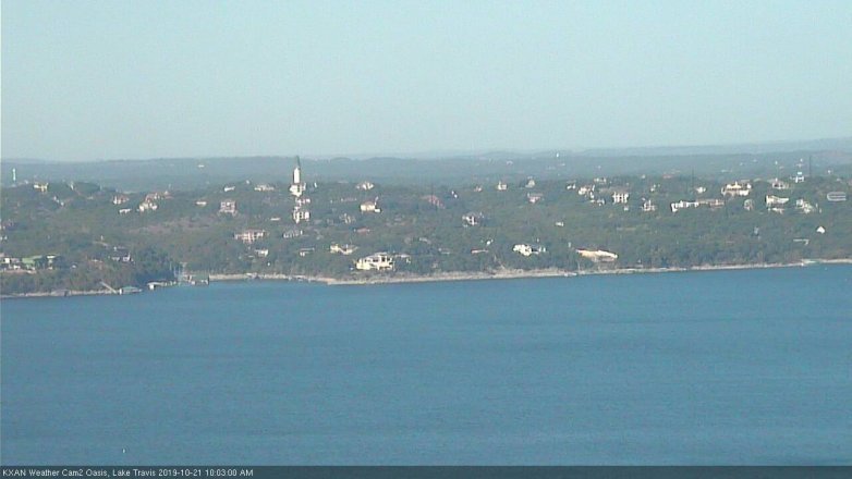 Lake Travis webcam, October 21, 2019 9:05 AM CT