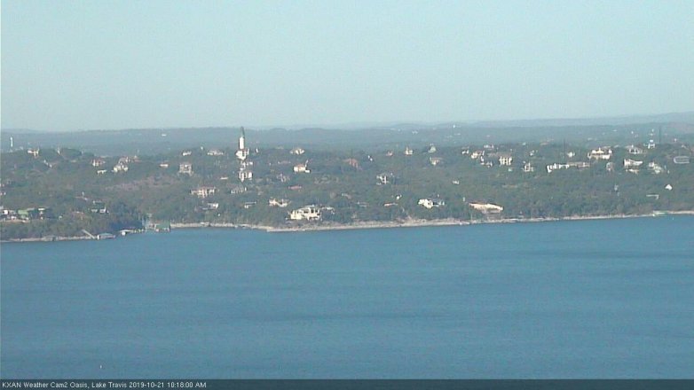 Lake Travis webcam, October 21, 2019 9:20 AM CT