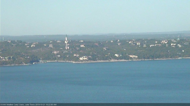 Lake Travis webcam, October 21, 2019 9:25 AM CT