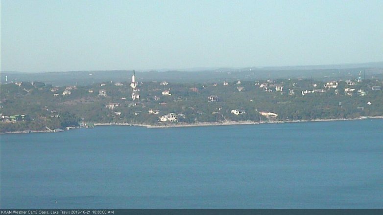 Lake Travis webcam, October 21, 2019 9:35 AM CT