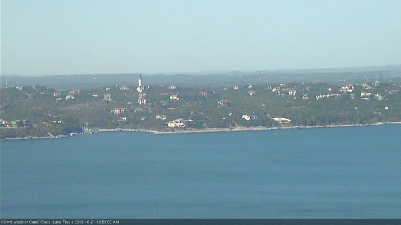 Lake Travis webcam, October 21, 2019 9:55 AM CT