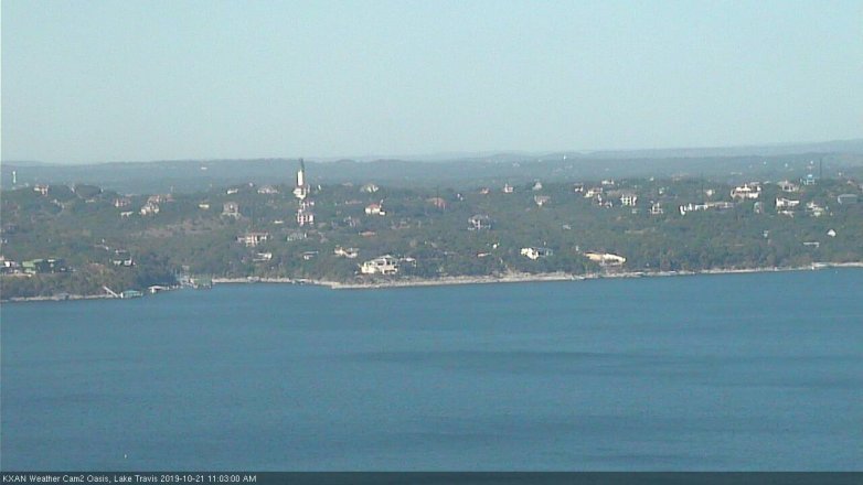 Lake Travis webcam, October 21, 2019 10:05 AM CT
