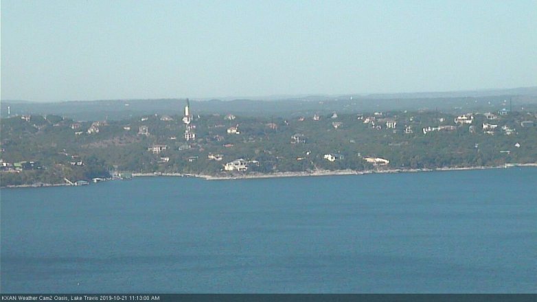 Lake Travis webcam, October 21, 2019 10:15 AM CT