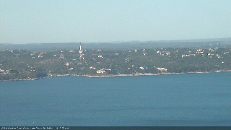 Lake Travis webcam, October 21, 2019 10:20 AM CT