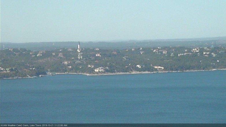 Lake Travis webcam, October 21, 2019 10:25 AM CT