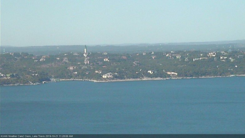 Lake Travis webcam, October 21, 2019 10:30 AM CT