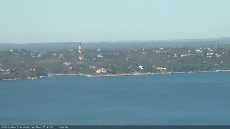 Lake Travis webcam, October 21, 2019 10:35 AM CT