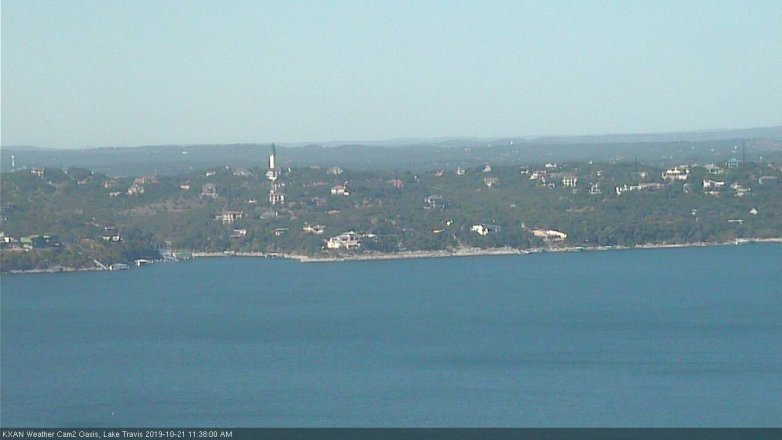 Lake Travis webcam, October 21, 2019 10:40 AM CT