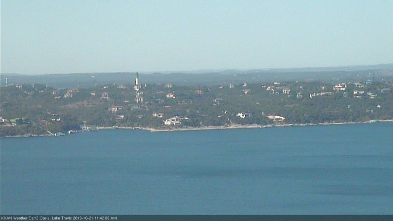 Lake Travis webcam, October 21, 2019 10:45 AM CT