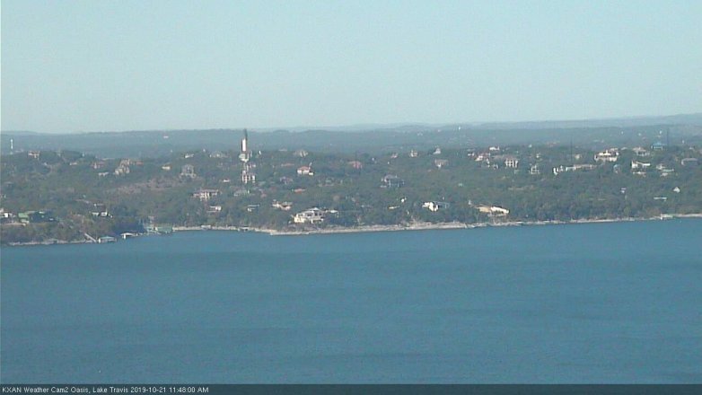 Lake Travis webcam, October 21, 2019 10:50 AM CT