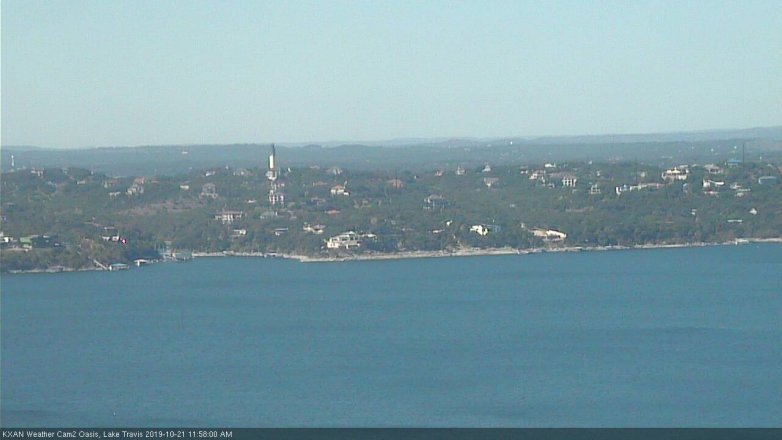 Lake Travis webcam, October 21, 2019 11:00 AM CT