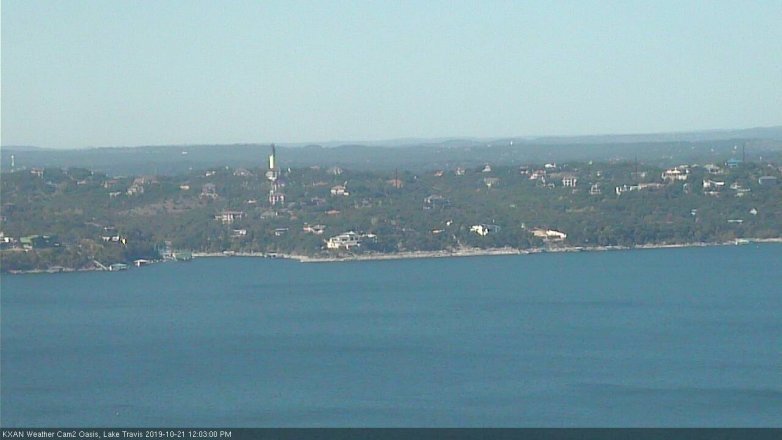 Lake Travis webcam, October 21, 2019 11:05 AM CT