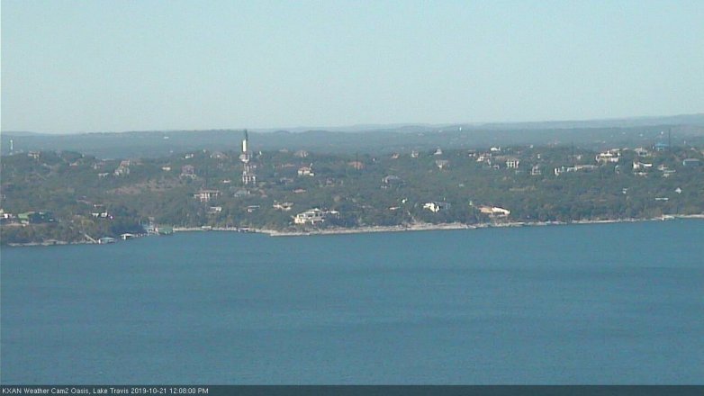 Lake Travis webcam, October 21, 2019 11:10 AM CT