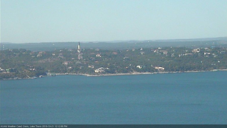Lake Travis webcam, October 21, 2019 11:15 AM CT