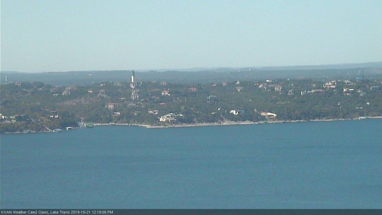 Lake Travis webcam, October 21, 2019 11:20 AM CT