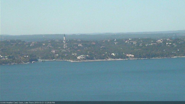 Lake Travis webcam, October 21, 2019 11:30 AM CT