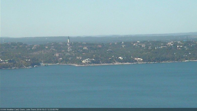 Lake Travis webcam, October 21, 2019 11:35 AM CT