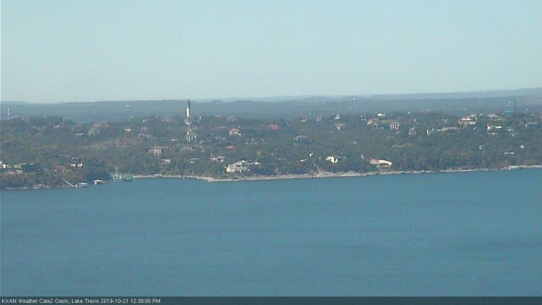 Lake Travis webcam, October 21, 2019 11:40 AM CT