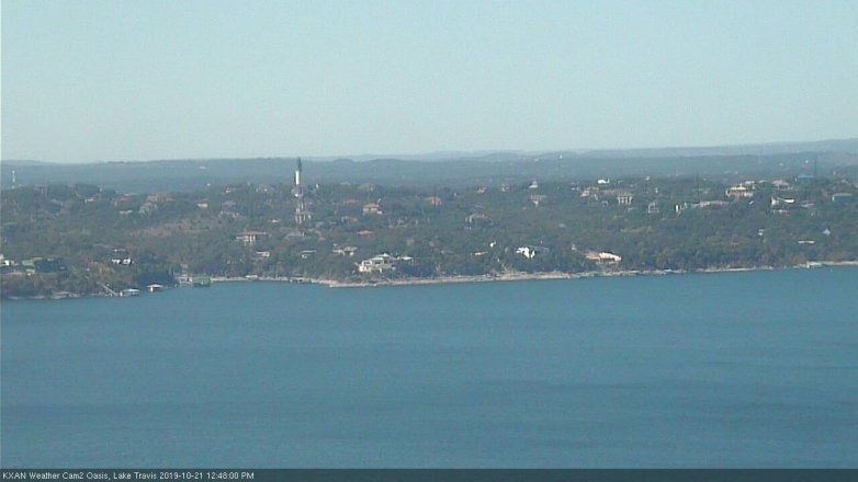 Lake Travis webcam, October 21, 2019 11:50 AM CT