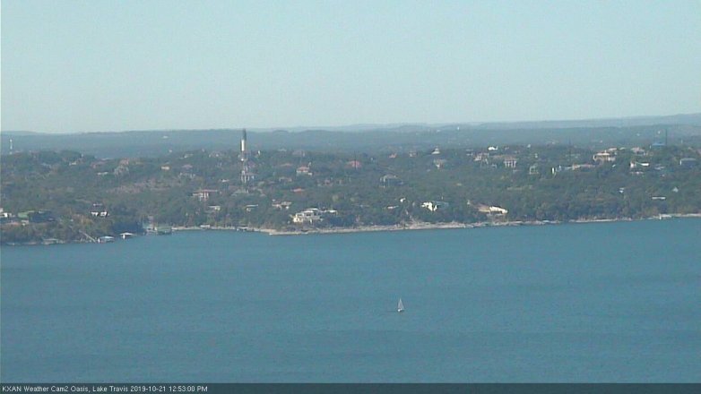 Lake Travis webcam, October 21, 2019 11:55 AM CT