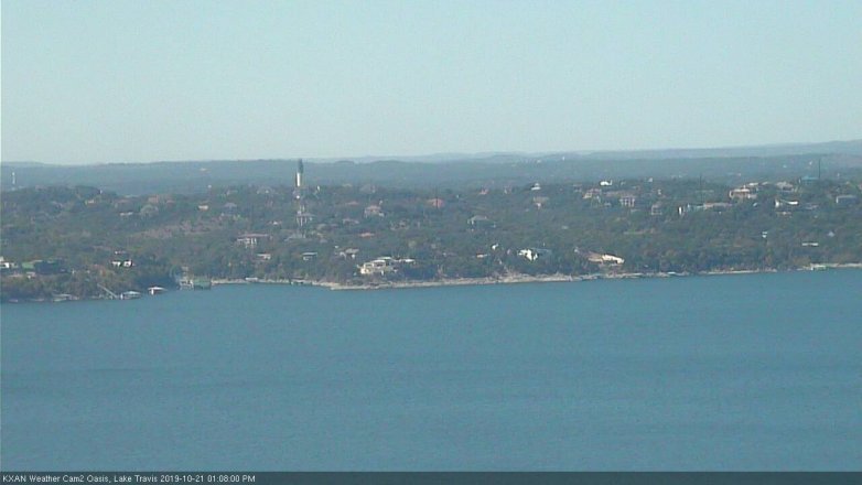 Lake Travis webcam, October 21, 2019 12:10 PM CT