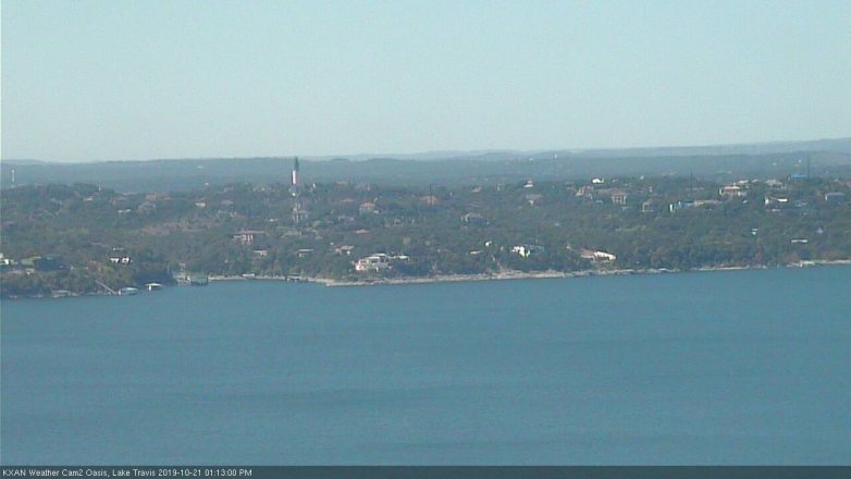 Lake Travis webcam, October 21, 2019 12:15 PM CT